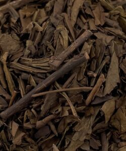 Sa signification « thé grillé ou torréfié ». Thé vert très populaire au Japon.