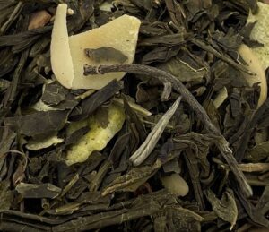 Un mélange raffiné grâce à la fraîcheur et les notes herbacées du Thé Sencha associé à des ingrédients soigneusement sélectionnés. Allergène : Amande