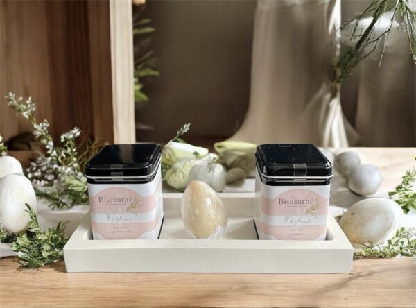 rituel chocolaté coffret pâques 1 thé vert et 1 Thé noir +1 savon oeuf